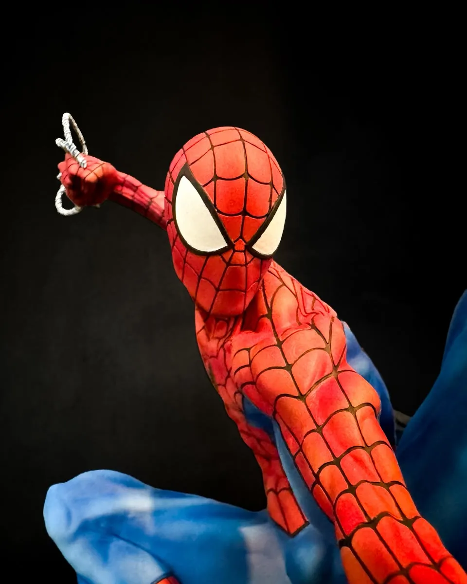 Primer plano de la figura de Spider